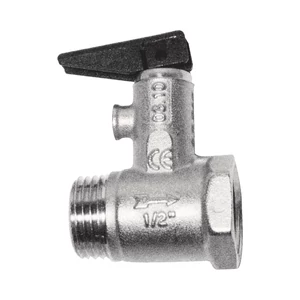 Biztonsági szelep Bojler 1/2"BM-1/2"KM, 6bar ISO 228 - Lereresztőszelepes