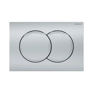 GEBERIT Delta01 nyomólap, Basic WC-tartályhoz, 2 vízmennyiséges, matt króm