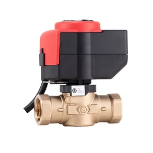 Zónaszelep motoros, 2 járatú (1 utú) 1" KK + motor 230V 12s/90° Kvs=12