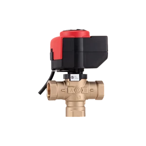 Váltószelep motoros, 3 járatú (1 utú) 1" KK + motor 230V 8s/90° Kvs=12