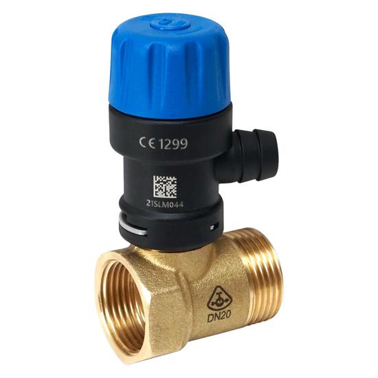 Biztonsági szelep Bojler/Tartály  1/2"BM-1/2"KM, 6bar 90°C visszacsapószeleppel TE-2852
