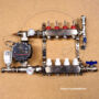 Kép 4/7 - Komplett padlófűtés Áramlásmérős osztó-gyűjtő  4 körös INOX testtel WILO  A energia besorolású szivattyúval, BY-passal